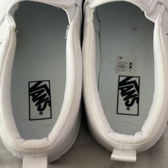 White Slip On Vans - Picture 6 of 6
